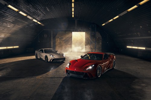 Image red ferrari 458 italia parked in garage