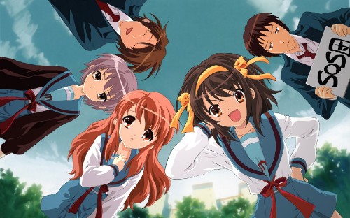 Image 2 girl anime characters in school uniform