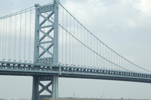 Image bridge over body of water