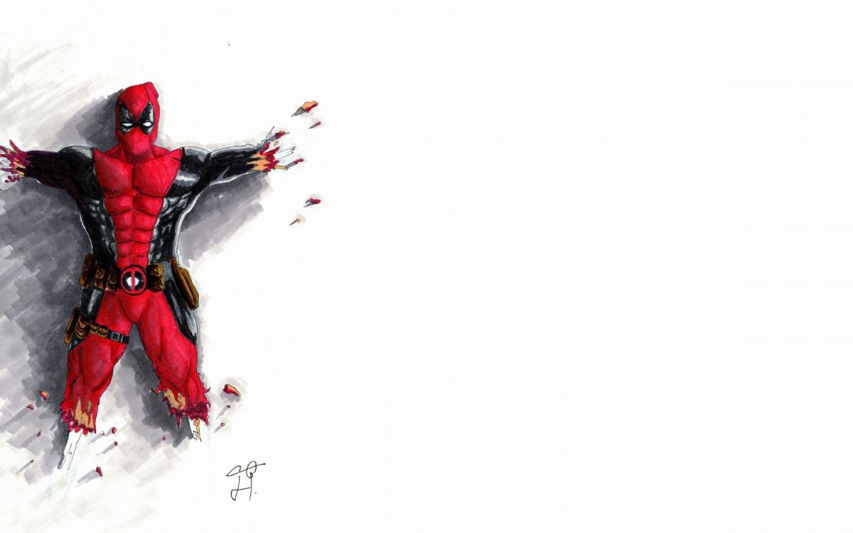 Rote Schwarz-weiße Abstrakte Malerei. Wallpaper in 3840x2400 Resolution