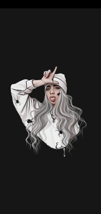 Billie Eilish, Illustration, Tanz, Tänzer, Ärmel. Wallpaper in 1080x2280 Resolution