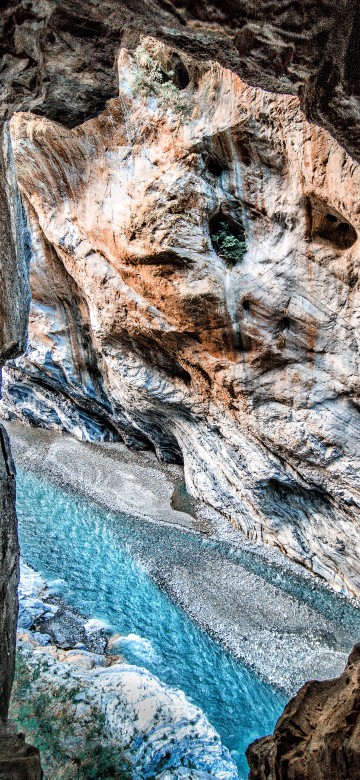 Image rock, water, formation, blue, turquoise