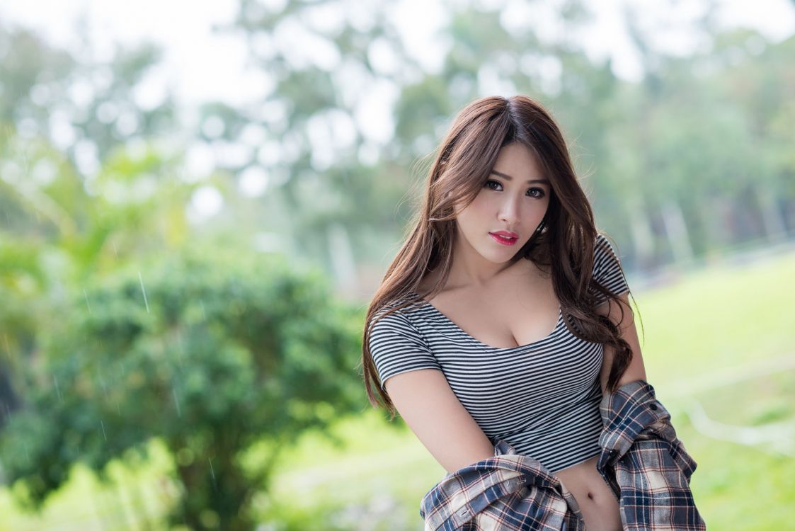 模型, 草, 长长的头发, 爱情, 小姐 壁纸 2048x1367 允许