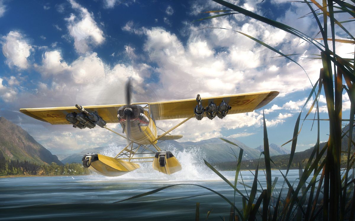 Hydravion, Far Cry 5, Loin un Cri Primal, Avion, Aviation. Wallpaper in 3840x2400 Resolution