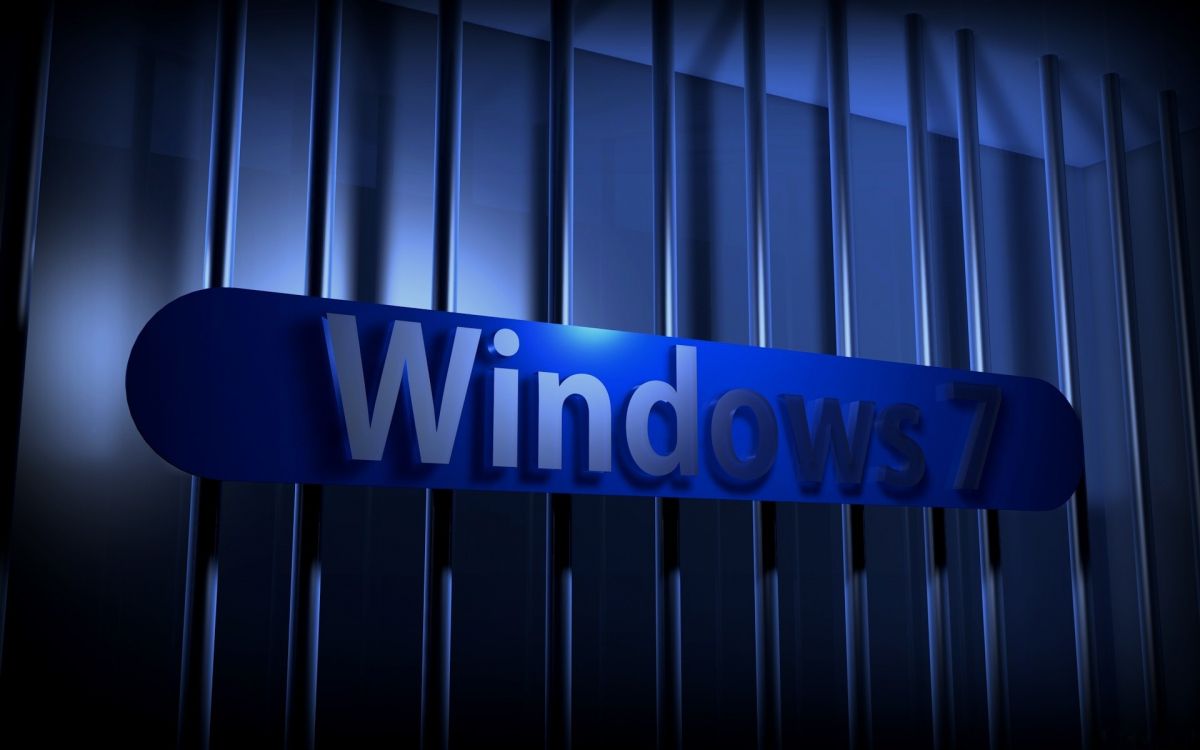 Windows 7, Microsoft Windows, Blau, Licht, Firmenzeichen. Wallpaper in 1920x1200 Resolution