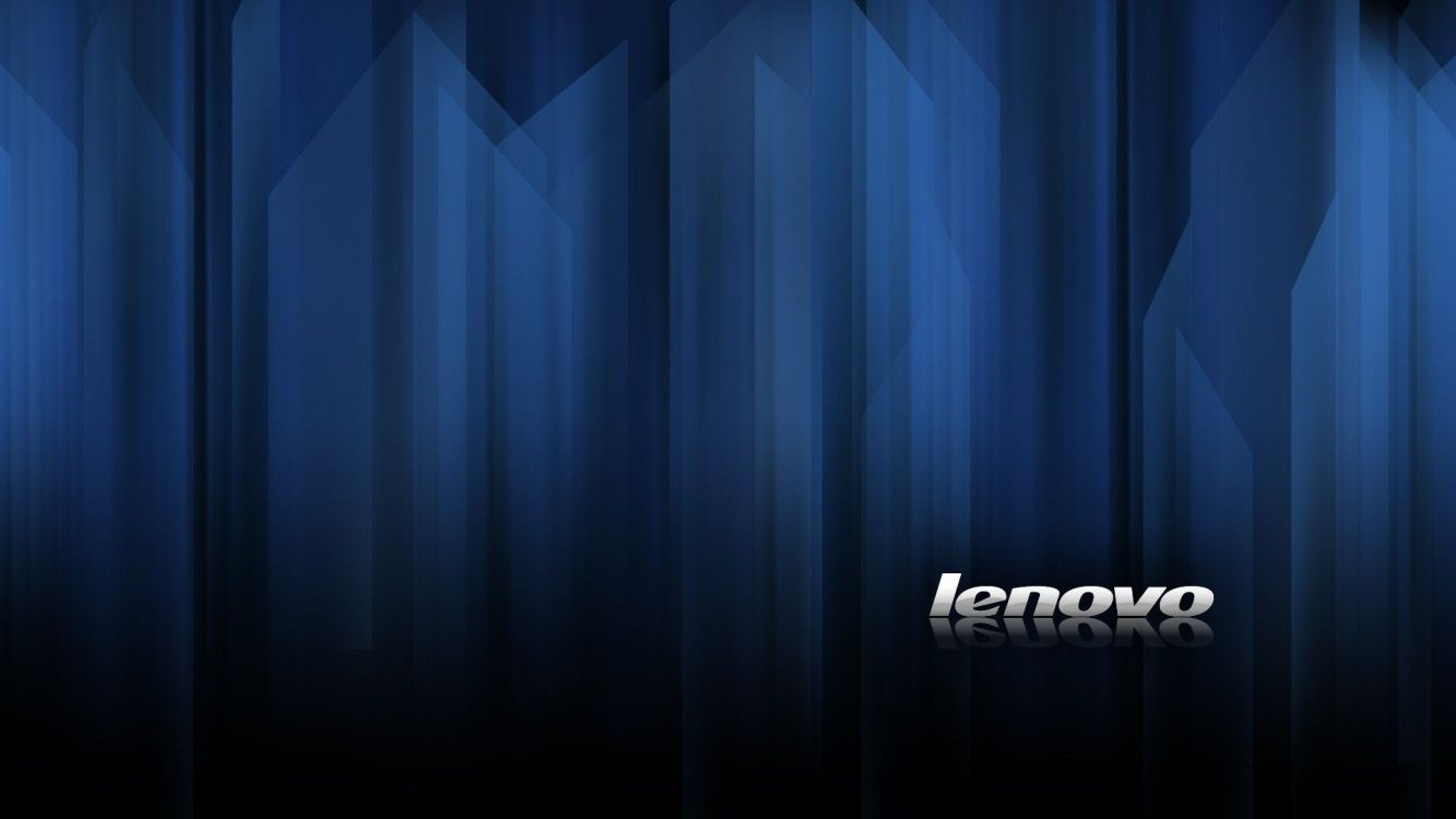 Lenovo, Azul, Cortina, Letra, Gráficos. Wallpaper in 3840x2160 Resolution