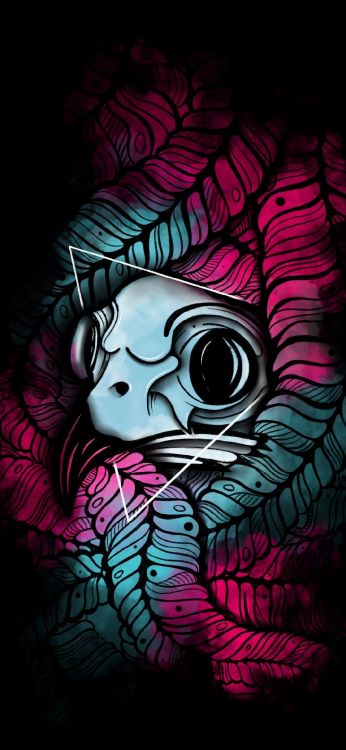 Illustration, Arts Visuels, la Pureté de la Couleur, Magenta, Purple. Wallpaper in 1080x2340 Resolution