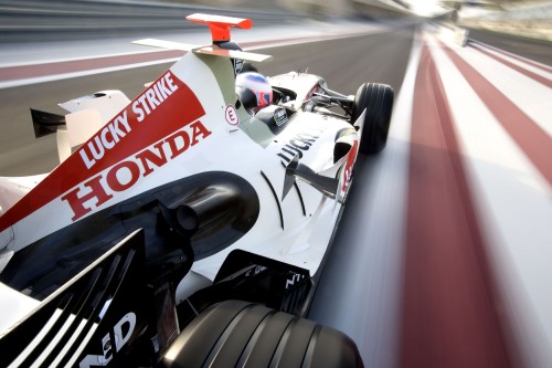 Image white and red f 1 car