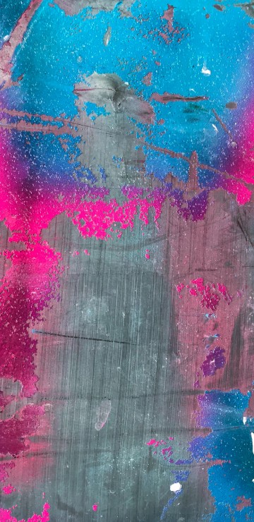 Image blue red and white abstract painting