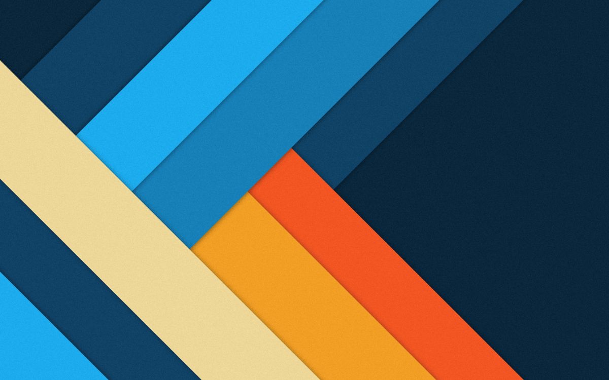 Ilustración de Rayas Azul Amarillo y Naranja. Wallpaper in 2880x1800 Resolution