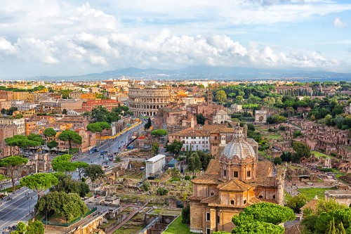 Image aerial view of city during daytime