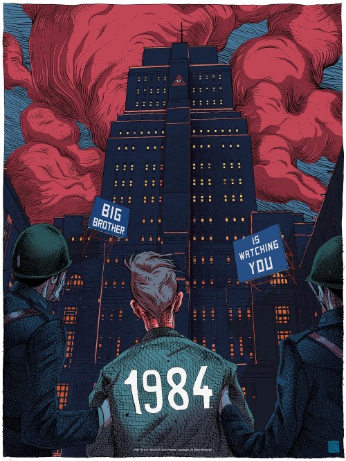 Image olivier bonhomme 1984, nineteen eighty-four, poster, illustration, Film poster