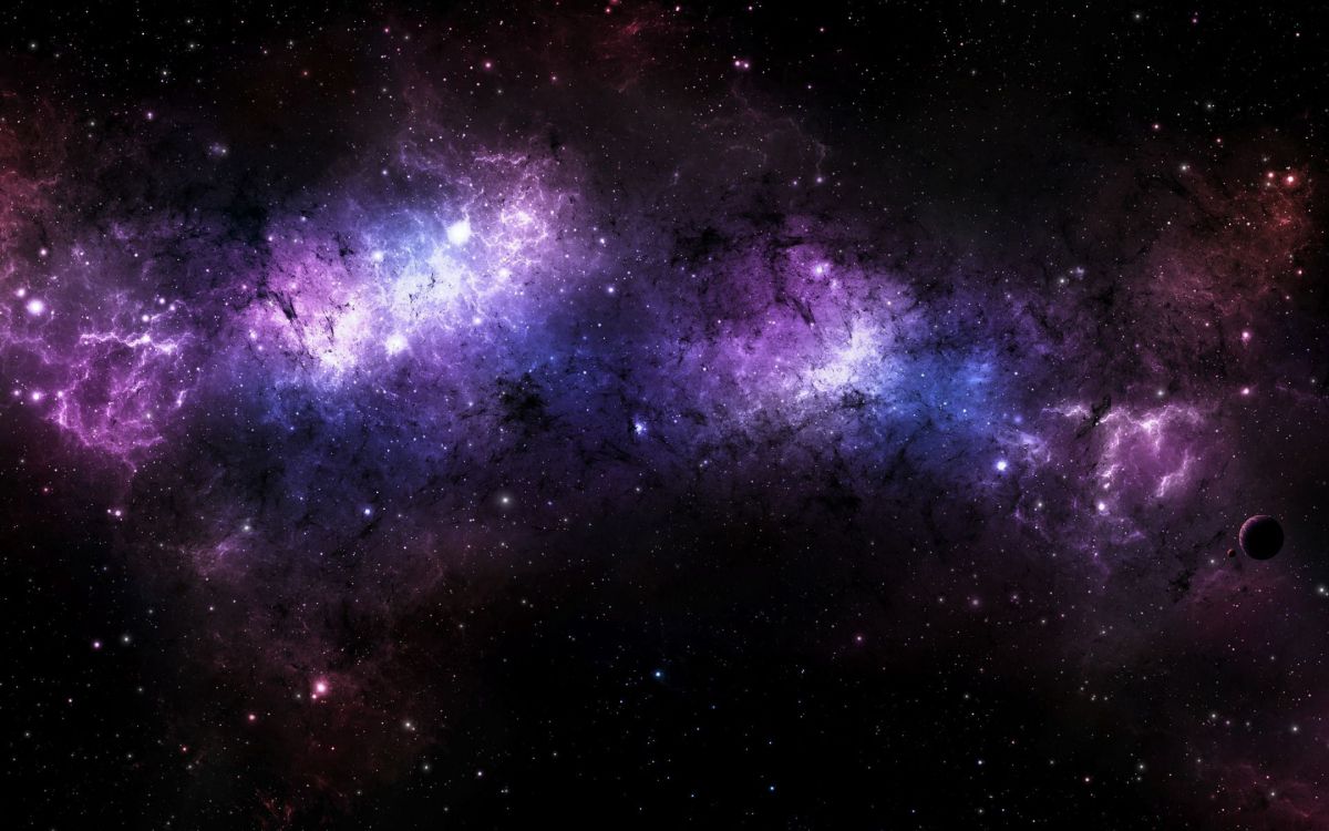 Purple and Black Starry Night. Wallpaper in 2880x1800 Resolution