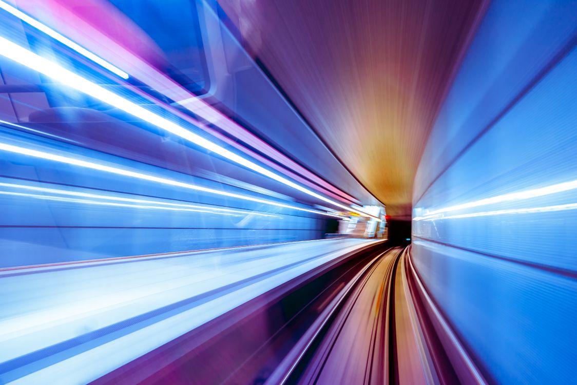 Blaue Und Weiße Lichtstreifen. Wallpaper in 5455x3637 Resolution