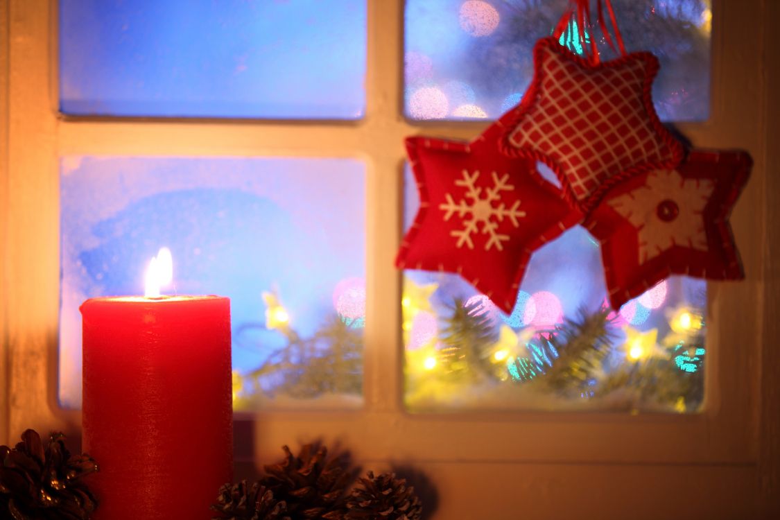 圣诞节那天, 圣诞装饰, 假日, 圣诞彩灯, 圣诞窗口 壁纸 5616x3744 允许