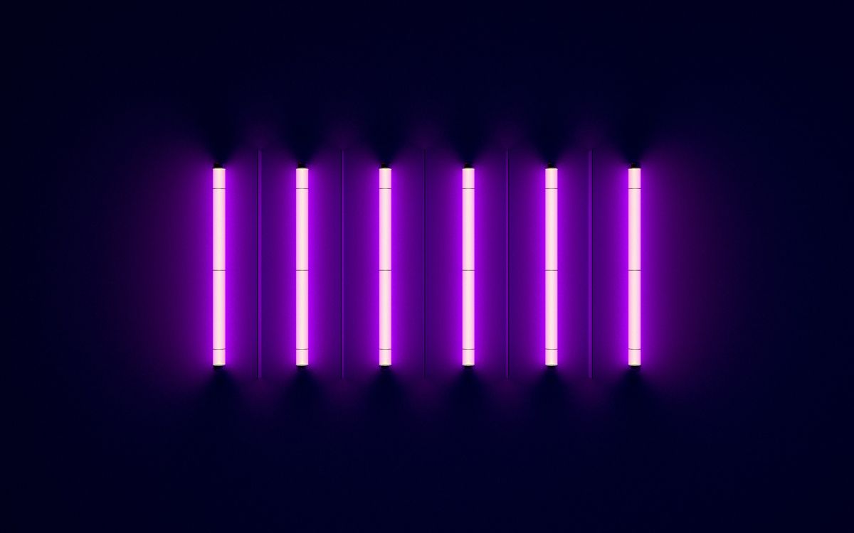 black street light under purple sky iPhone Wallpapers Free Download