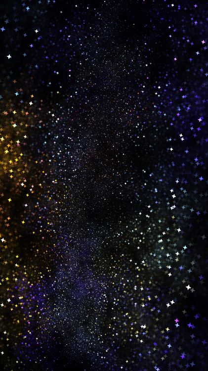 Starry Night Sky Over Starry Night. Wallpaper in 2160x3840 Resolution