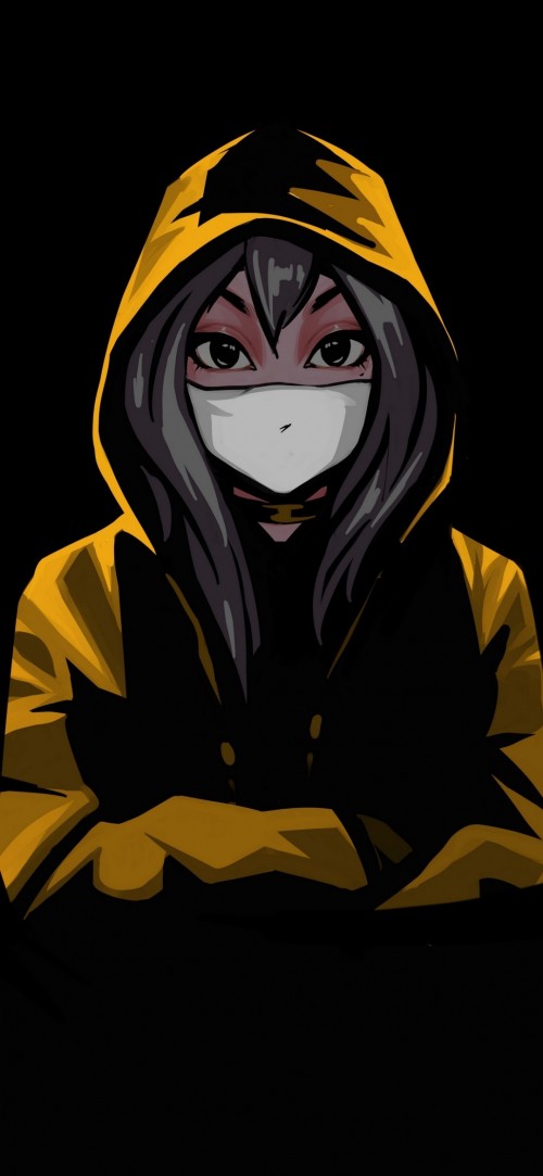 Image anime, cartoon, outerwear, mouth, sleeve