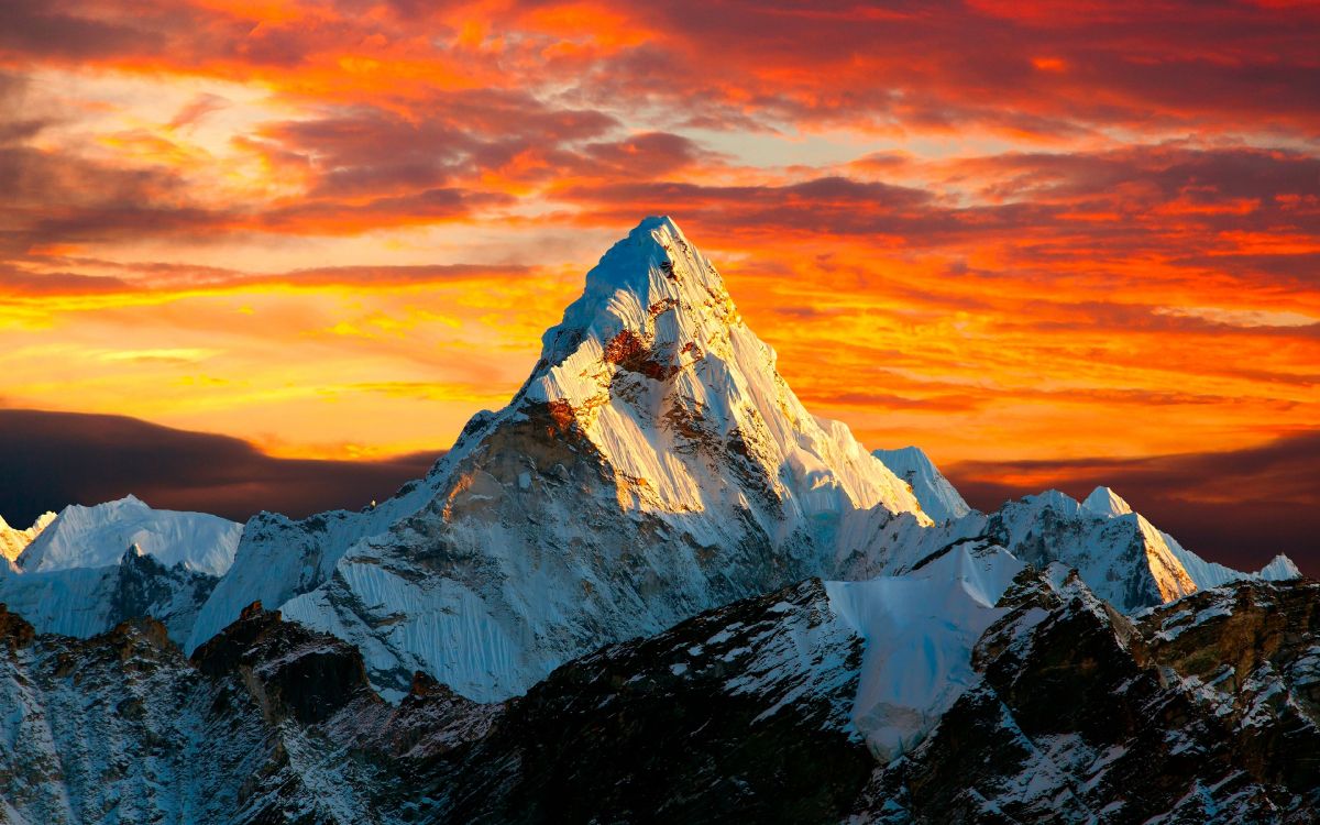 himalayas, mountain, cloud, atmosphere, ecoregion