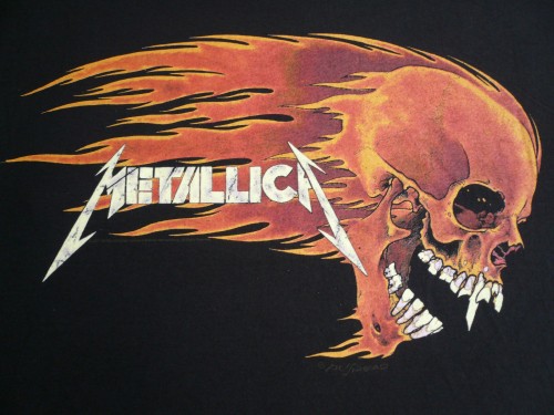 Image Metallica, Shirt, heavy metal, skull, bone