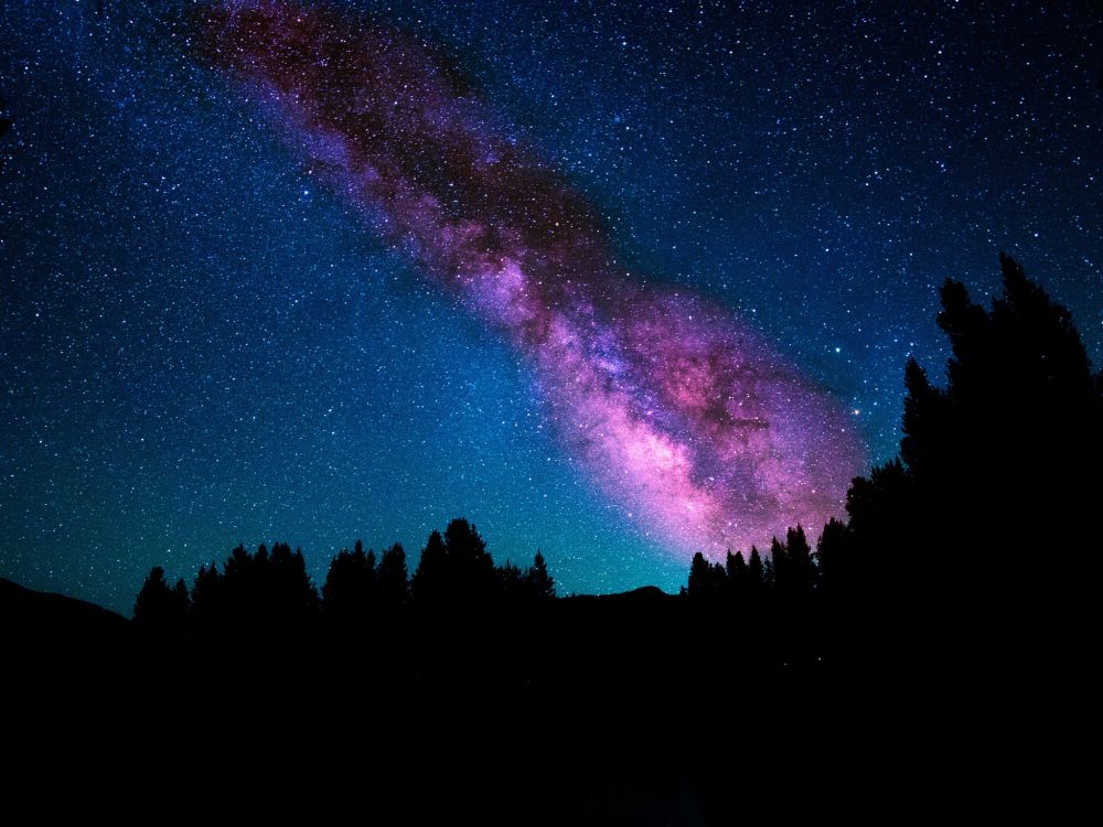 银河系, 明星, 夜晚的天空, 天文学对象, 地球的气氛 壁纸 2048x1536 允许