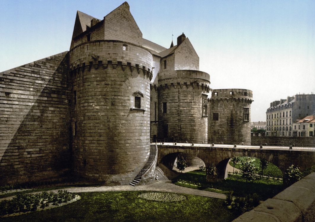 城堡, 防御工事, 中世纪建筑风格, 护城河, 历史站 壁纸 3499x2468 允许