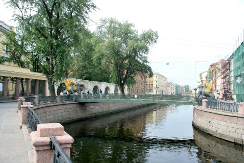 Image people walking on bridge over river during daytime