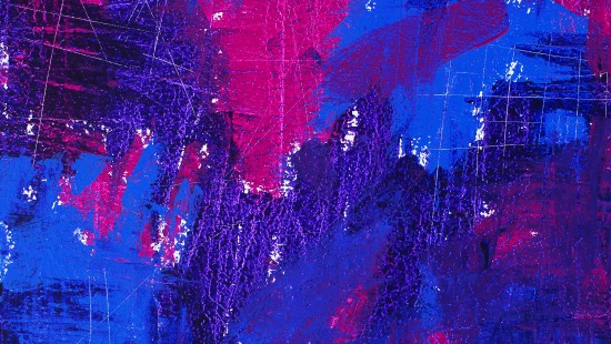 Image modern art, acrylic paint, art, blue, cobalt blue