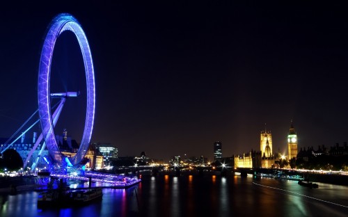 Image city skyline during night time