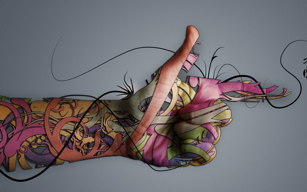 Person Mit Lila Und Gelben Haaren. Wallpaper in 1920x1200 Resolution