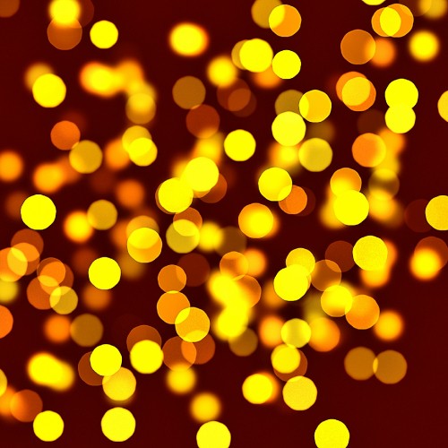 Image yellow and white bokeh lights