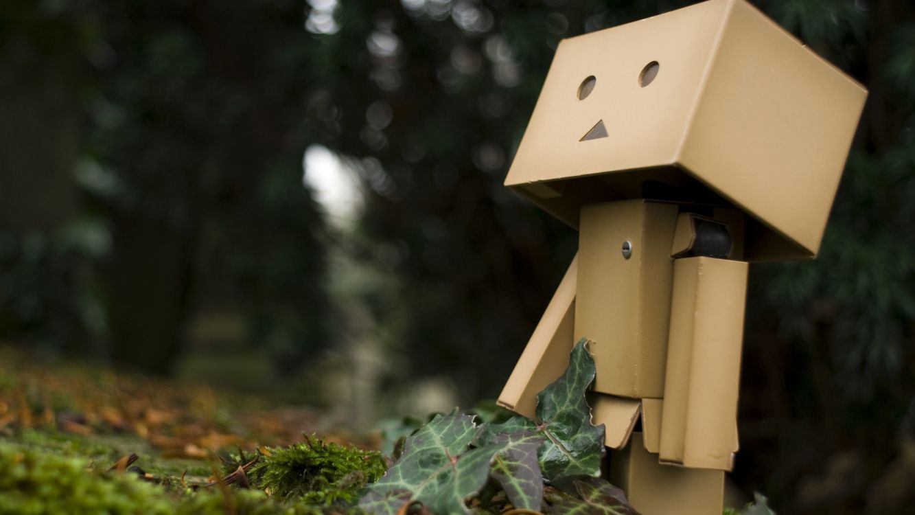 brown wooden bird house on green leaves