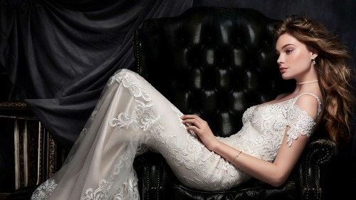 Image bridle, wedding dress, gown, dress, kenneth winston