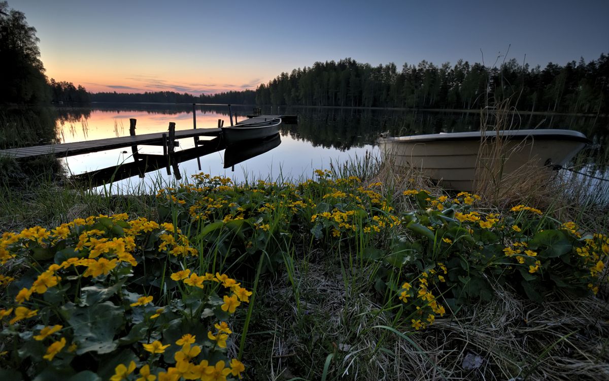Barco de Madera Marrón en el Lago Durante el Día. Wallpaper in 2560x1600 Resolution