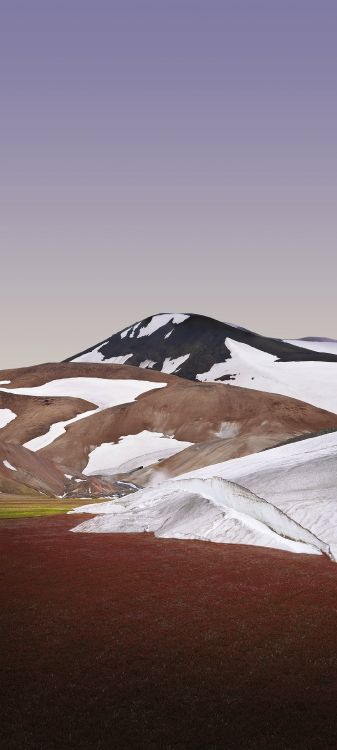 Xiaomi Mi, Pendiente, Montaña, Paisaje Natural, Nieve. Wallpaper in 1080x2400 Resolution