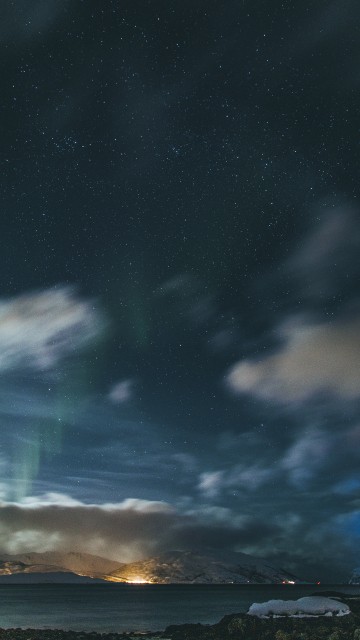 Image cloud, atmosphere, night, horizon, sea