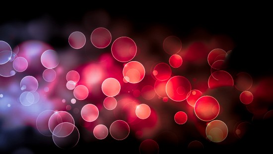 Image red and white bokeh lights