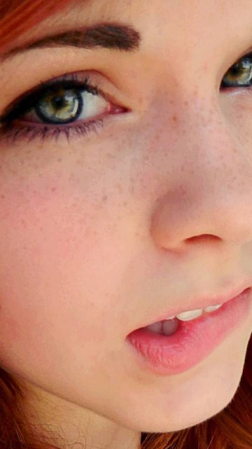 Image red hair, face, freckle, hair, lip