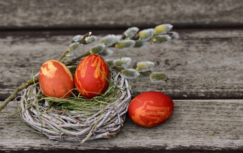 Image egg, easter egg, nest, food, still life