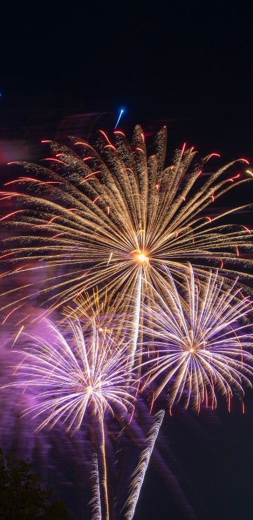 Image fireworks, new years day, night, midnight, festival