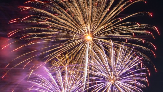 Image fireworks, new years day, night, midnight, festival