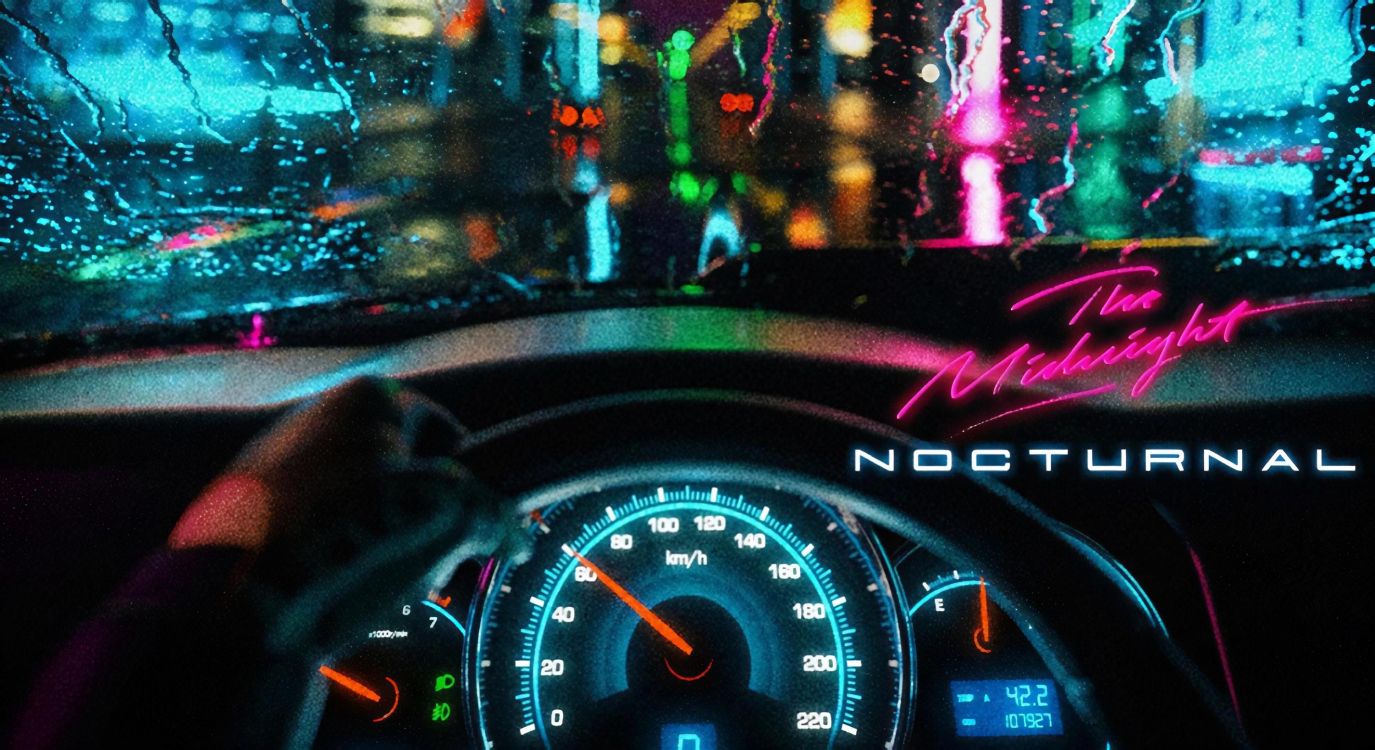 Minuit Nocturne, Nocturne, Synthwave, Collatéraux, Album. Wallpaper in 3000x1636 Resolution