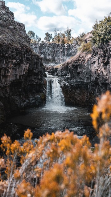 Image white river falls state park, waterfall, White River Falls, body of water, nature
