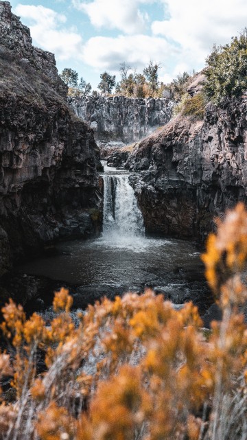 Image white river falls state park, waterfall, White River Falls, body of water, nature