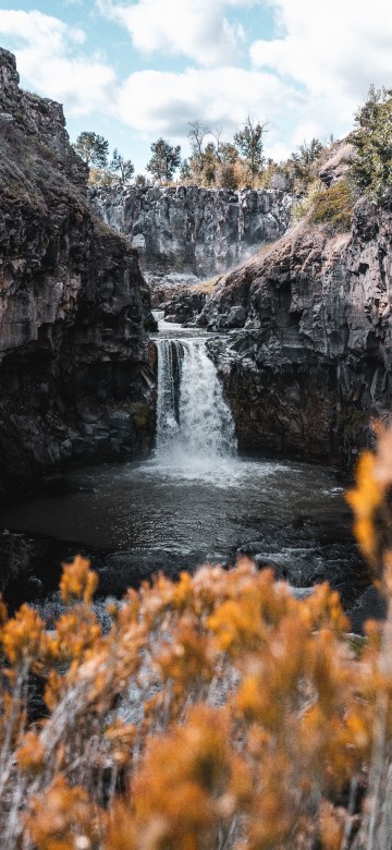 Image white river falls state park, waterfall, White River Falls, body of water, nature