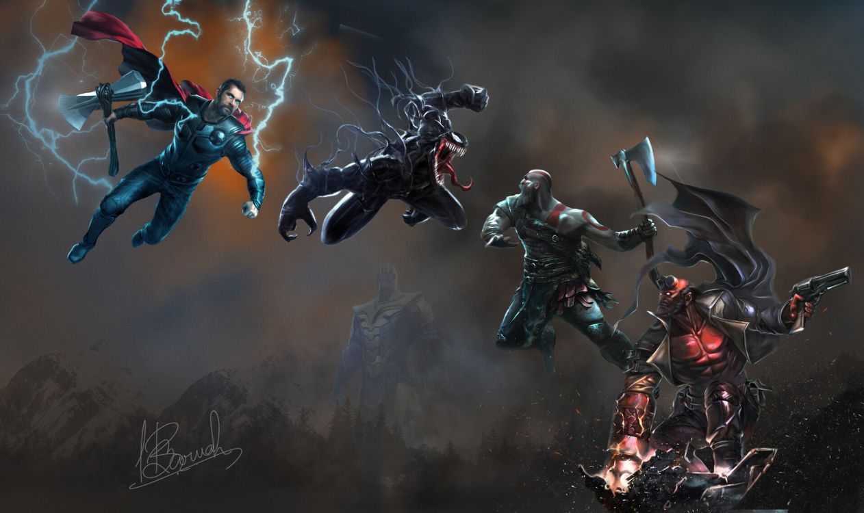 Homme en Costume Noir et Rouge Tenant Une Arme. Wallpaper in 1920x1141 Resolution