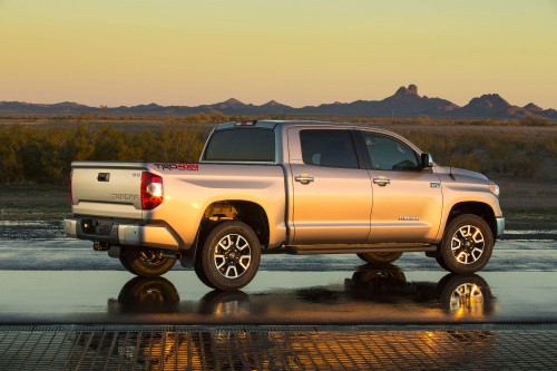 Image silver crew cab pickup truck on road during daytime