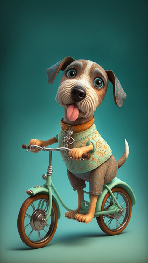 Image companion dog, great dane, tire, wheel, bicycle