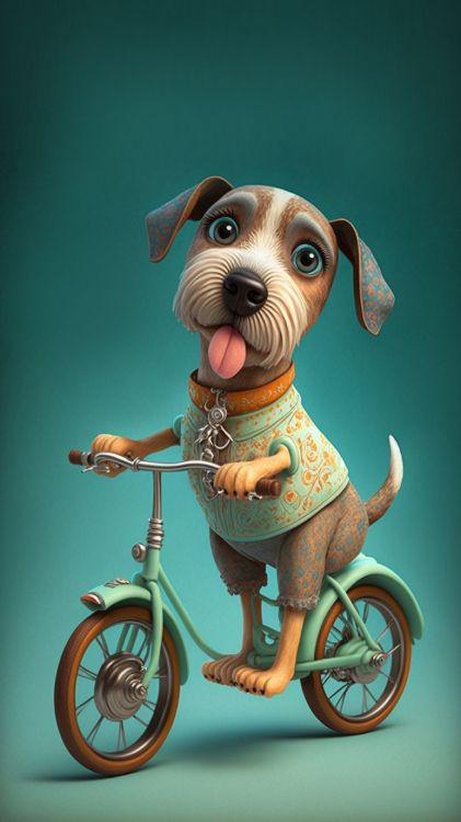 companion dog, great dane, tire, wheel, bicycle