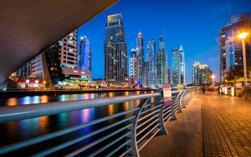 Image city skyline during night time